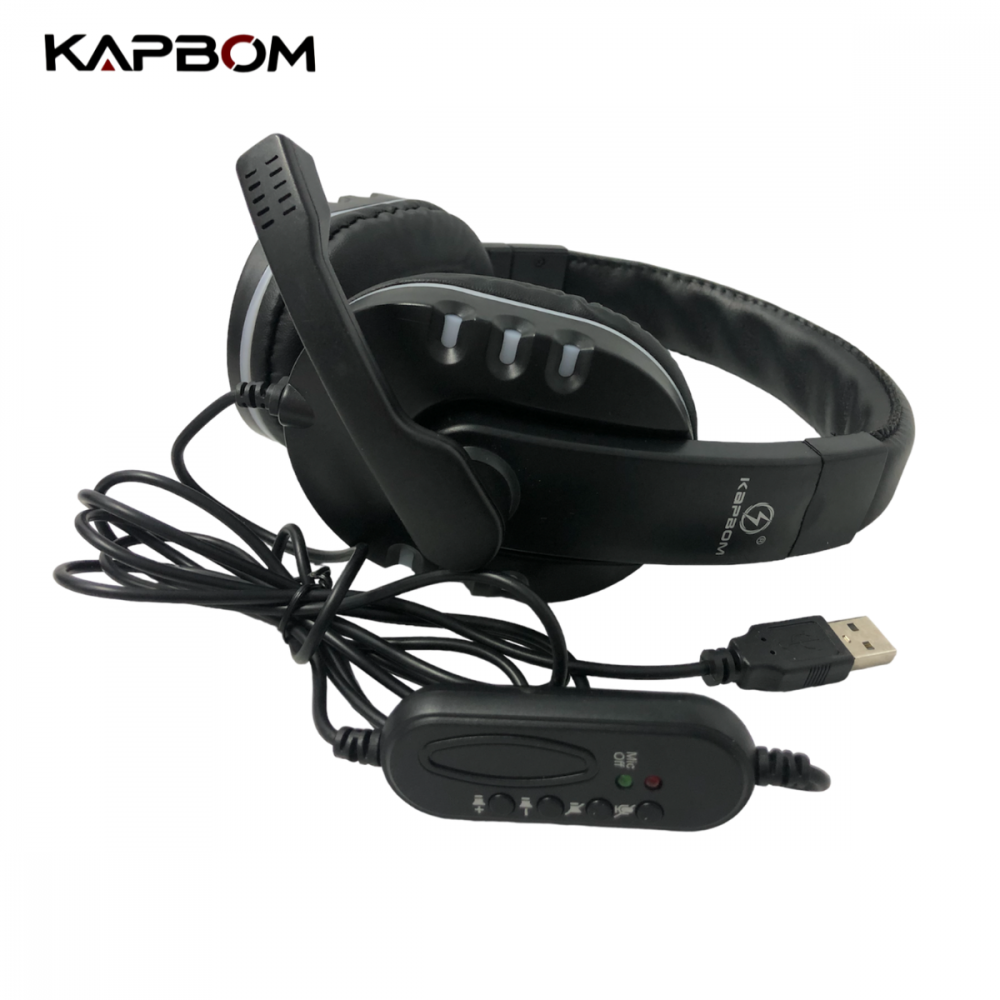 Fone De Ouvido Gamer USB Com LED RGB KA-9007 STEREO - Imagem 3