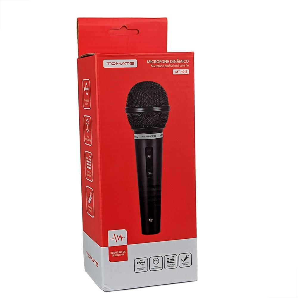 Microfone Dinâmico Profissional com Fio Tomate MT-1018 - Imagem 2