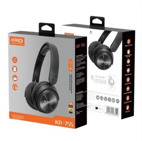 Fone De Ouvido / Headphone 4 Em 1 Kaidi Kd-755 - Imagem 2