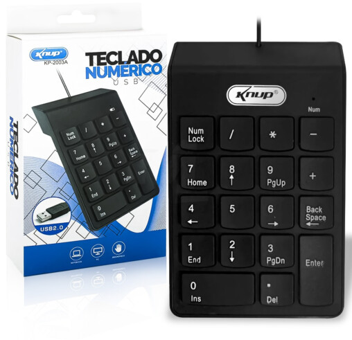 Teclado Numérico USB Knup KP-2003A