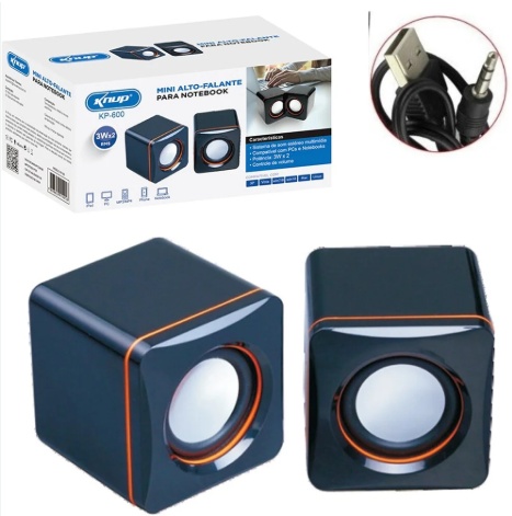 Mini Caixa de Som Alto Falante KP-600 - Knup - Imagem 2